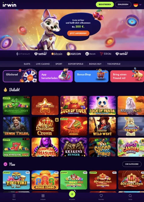 Spielen Irwin Casino<